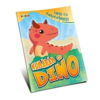 Carte cu autocolante - Numărăm cu Dino